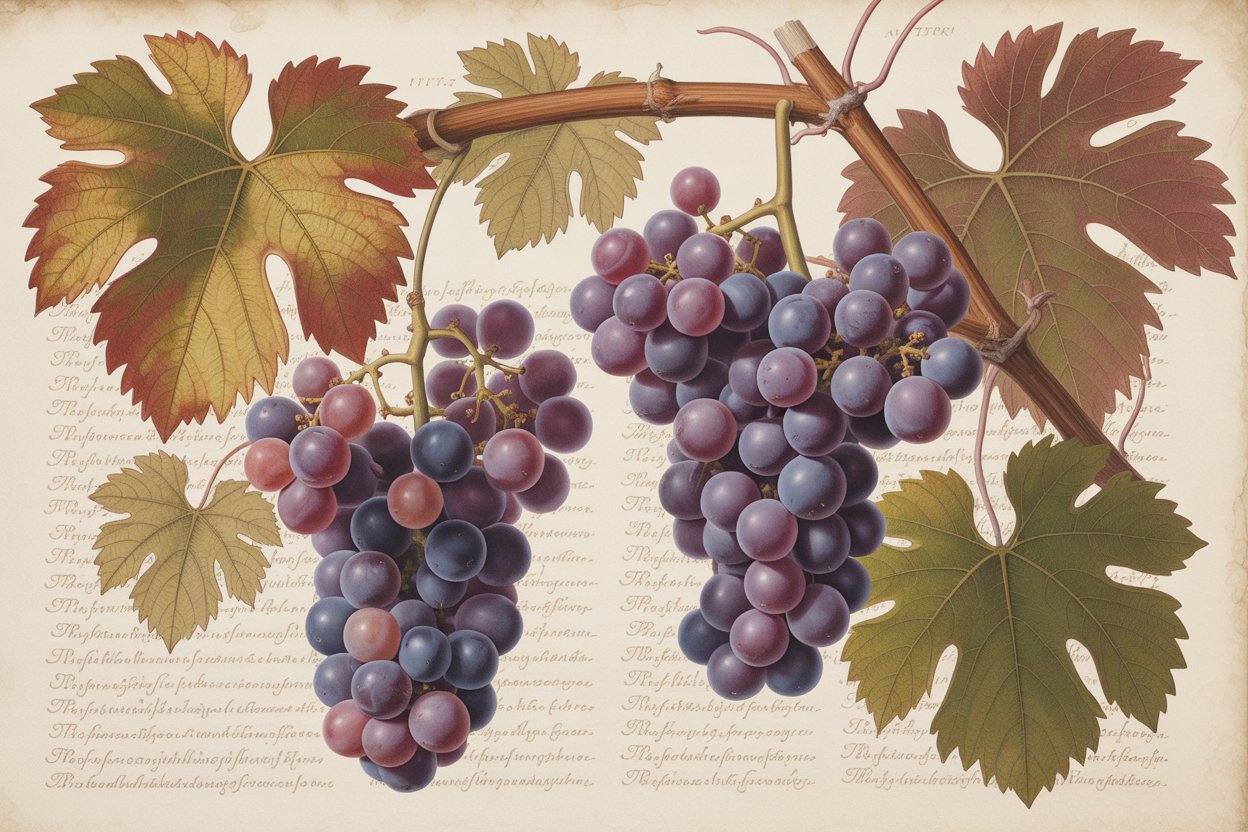 Rebsorte_Barbarossa_gezeichnet